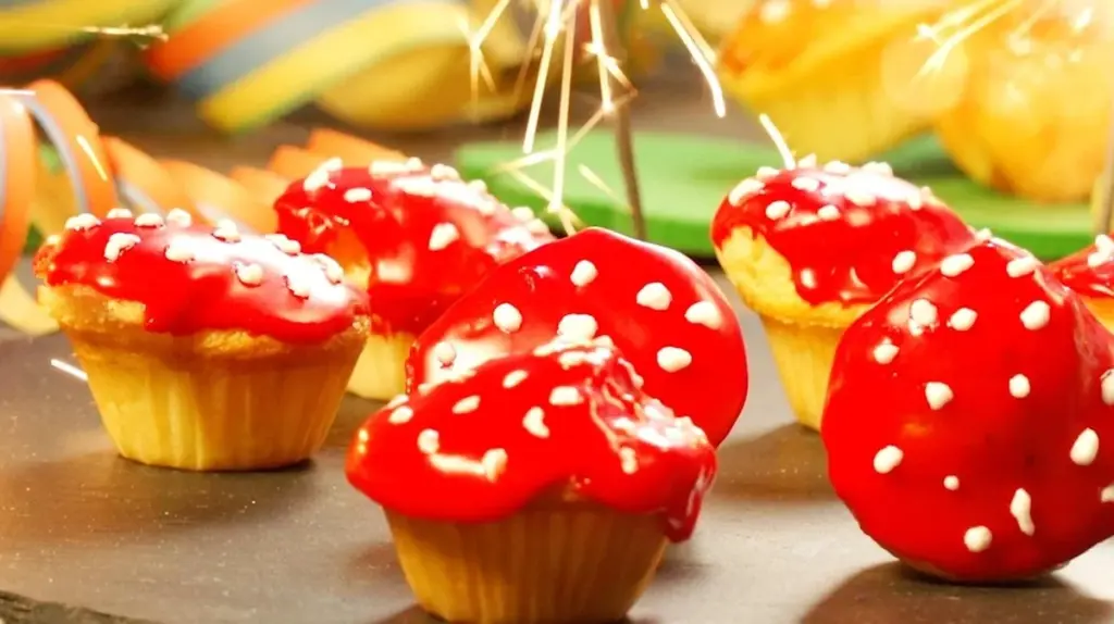 So basteln Sie aus einfachen Muffins Glückspilze: Der Geheimtipp für Silvester