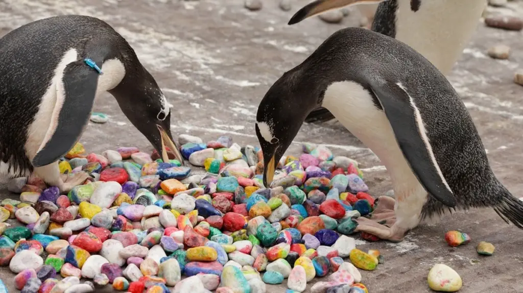 Bunte Kiesel für Pinguine: Wie eine kleine Geste in Edinburgh Herzen höherschlagen lässt